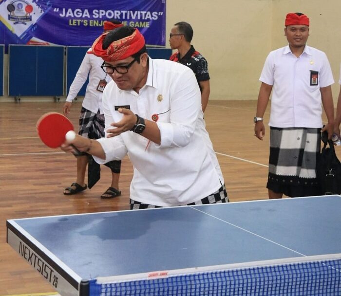Turnamen Piala Rektor UT dan Bupati Tabanan 2023 Dukung Sportivitas dalam Pelestarian Cabor Tenis Meja