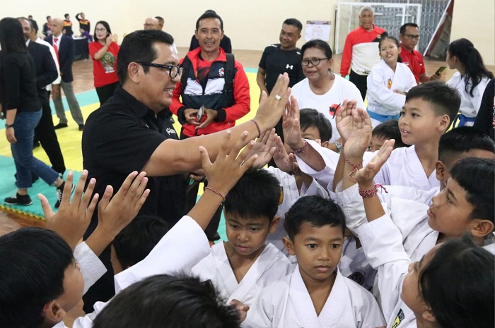 Kejuaraan Karate Antar Pelajar, Bupati Sanjaya Dukung Prestasi Generasi Emas Bersinar