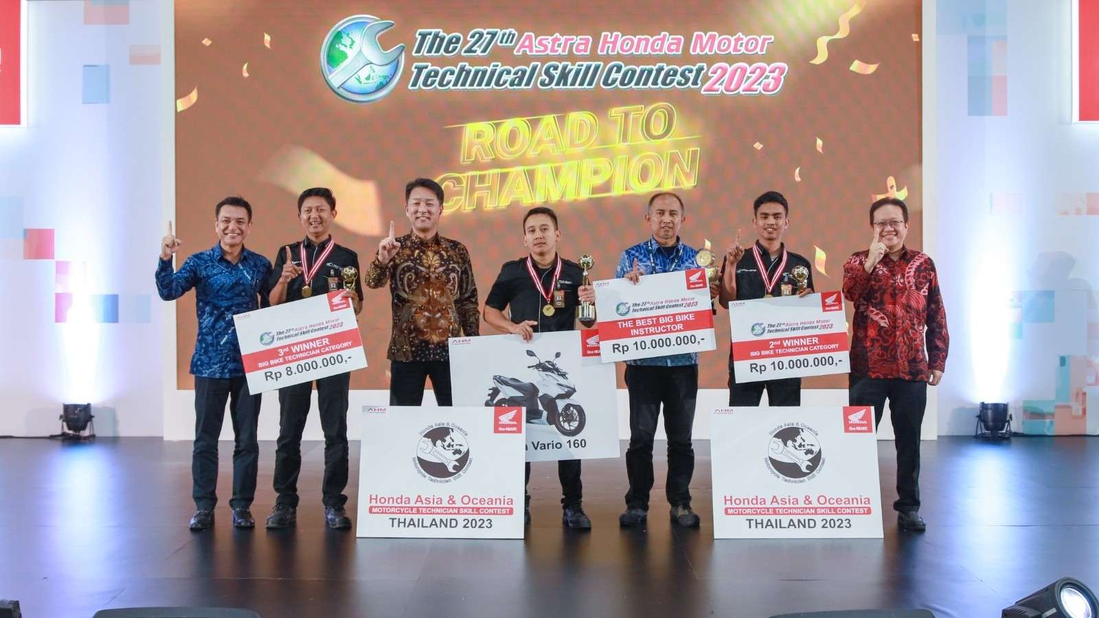 Inilah Pemenang Astra Honda Motor Technical Skill Contest AHMTSC 2023