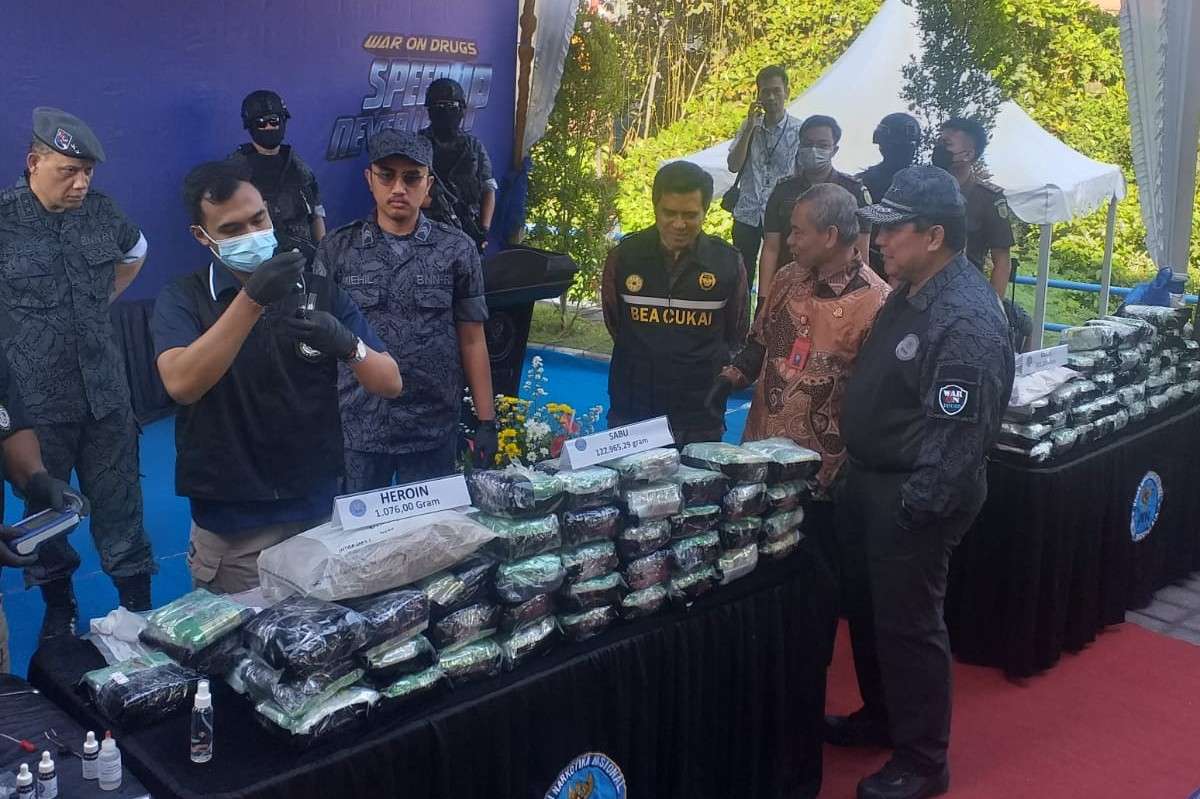 BNN Musnahkan 124,53 Kilogram Narkotika Sambut HANI 2023