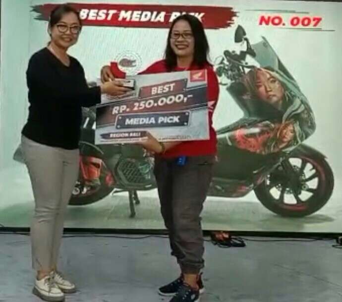 HMC 2023 Seri Bali, Honda PCX Kimiko Arnius Raih Best Media Pick