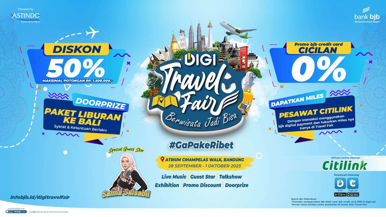 bank bjb Kolaborasi dengan Citilink Gelar DIGI Travel Fair Tawarkan Sejumlah Promo Menarik, Dukung Pertumbuhan Pariwisata