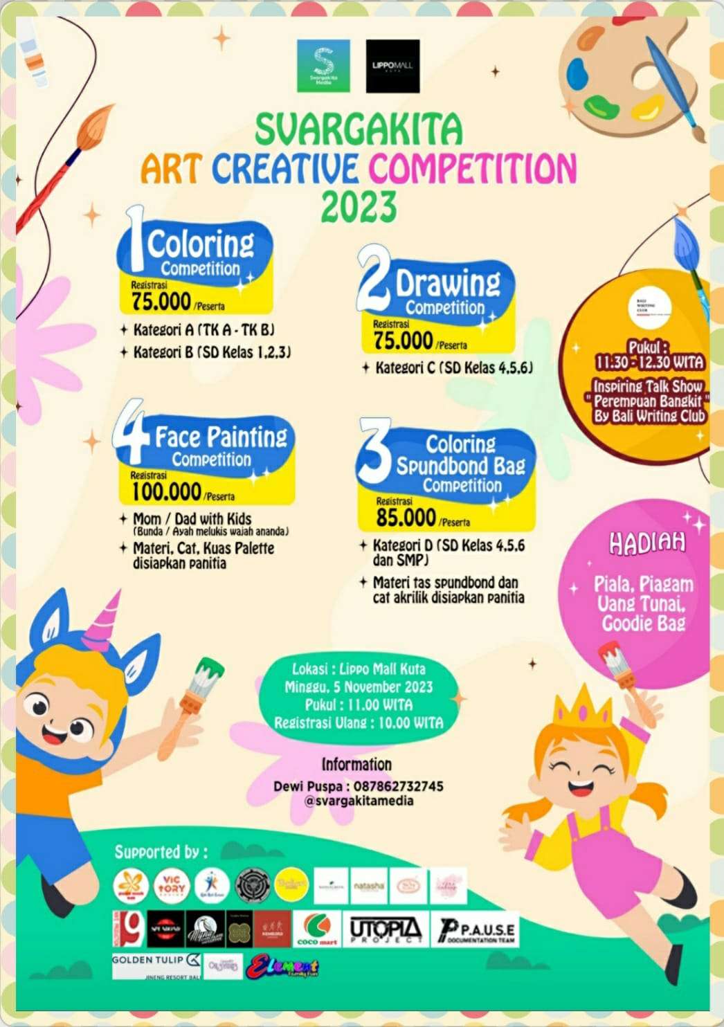 Art Creative Competition 2023 Wadahi Kreativitas Anak Berbakat di Bali