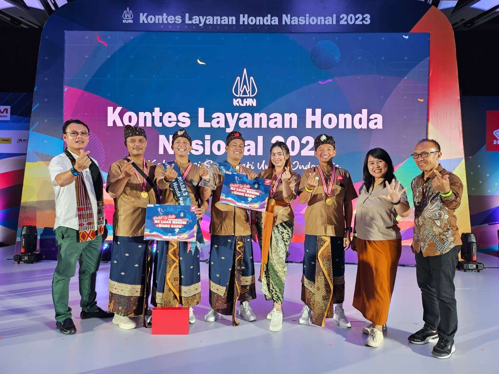 Dua Wakil Bali  Raih Piala Kontes Layanan Honda Nasional KLHN Tahun 2023