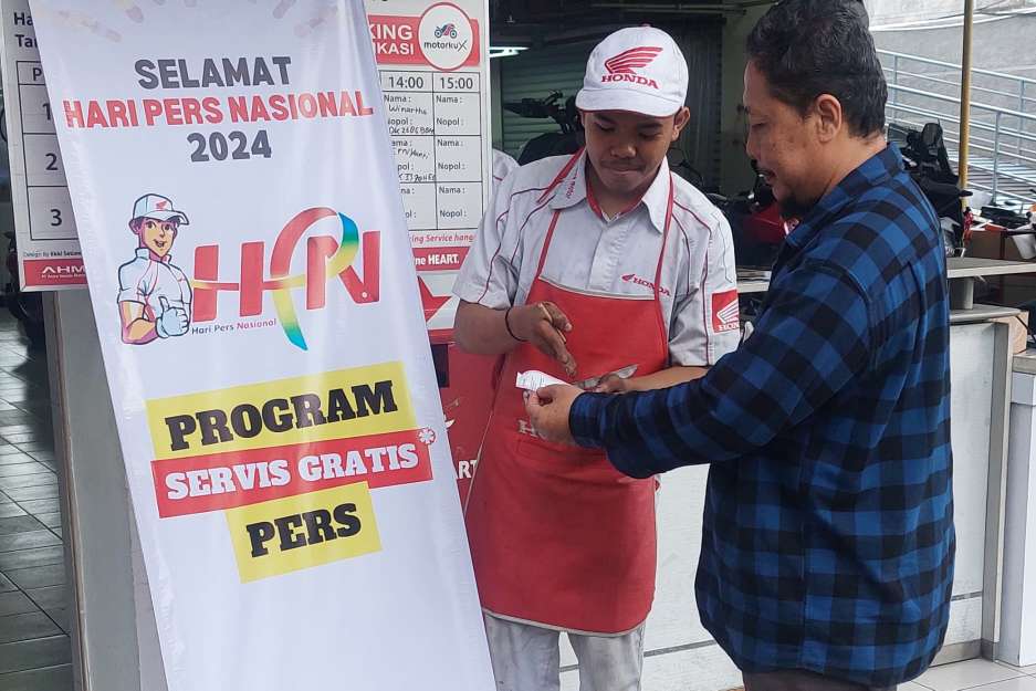 Hari Pers Nasional 2024, Astra Motor Bali Berikan Servis Gratis Motor Honda