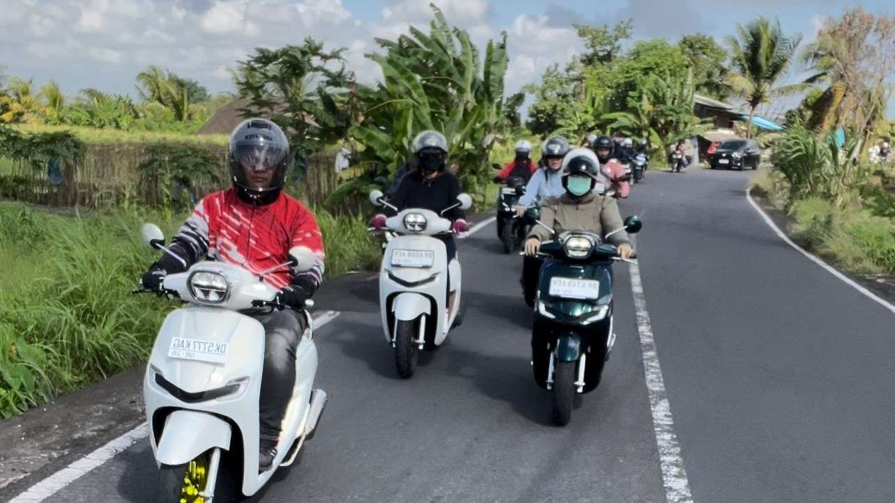 Keseruan Akhir Pekan Puluhan Pengguna Honda Stylo160 City saat Touring Denpasar-Ubud