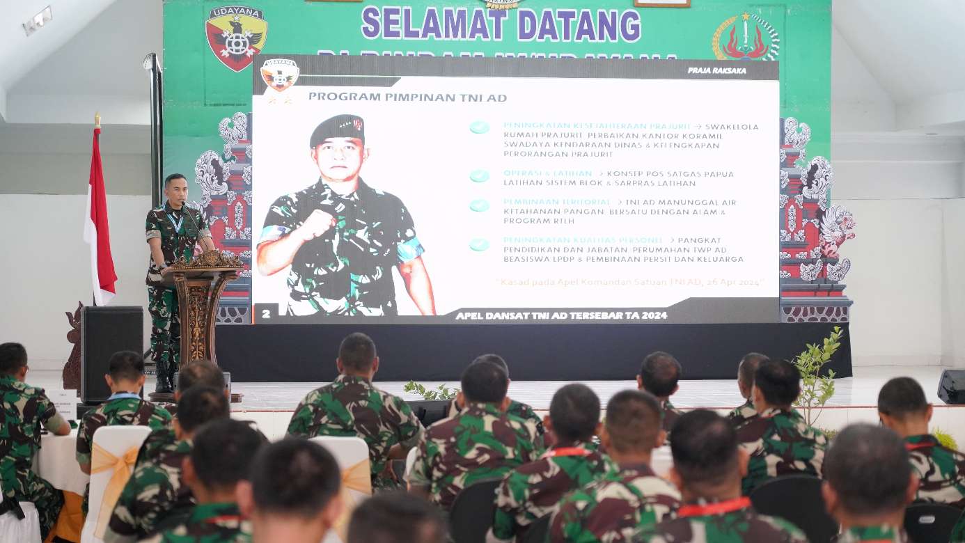 Ini Pesan Pangdam Udayana Mayjen TNI Bambang Trisnohadi kepada Para Dansat