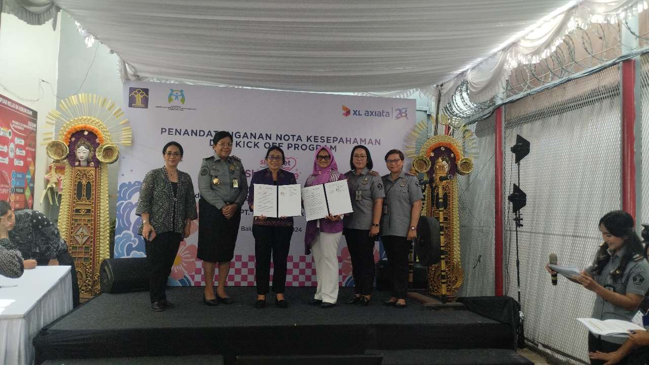 Sisternet “She Inspire”, Xl Axiata Gandeng Kemen PPPA Berdayakan Perempuan di Lapas Kerobokan