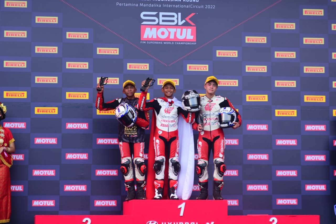 Membanggakan Indonesia, Pebalap Astra Honda Borong Semua Podium Tertinggi IATC Mandalika