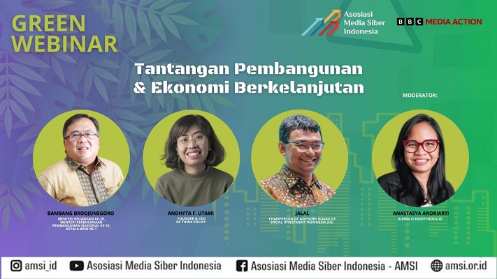 ‘Green Webinar’ AMSI, Semua Pihak Dorong Pembangunan Berkelanjutan dan Pertumbuhan Ekonomi Berwawasan Lingkungan