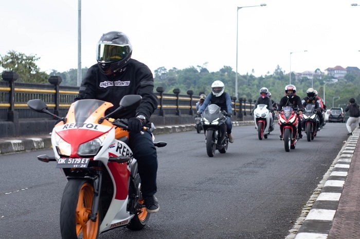 Sambut Supersport New CBR250RR, Komunitas Honda Bali Gelar City Touring