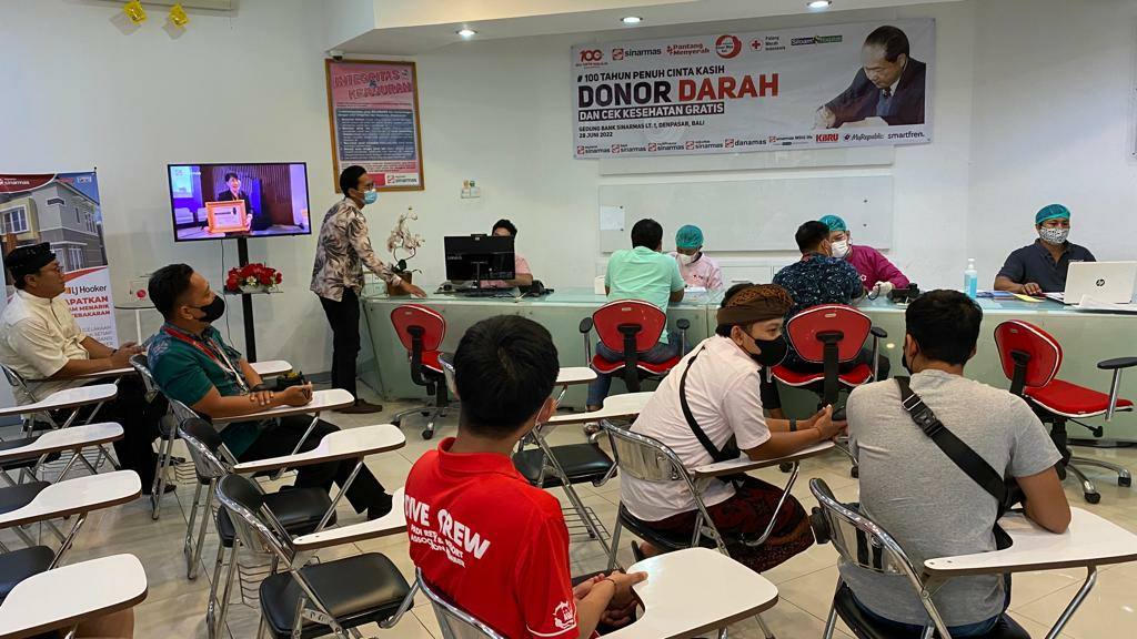 100 Tahun Eka Tjipta Widjaya, Paguyuban Sinar Mas Bali Gelar Donor Darah