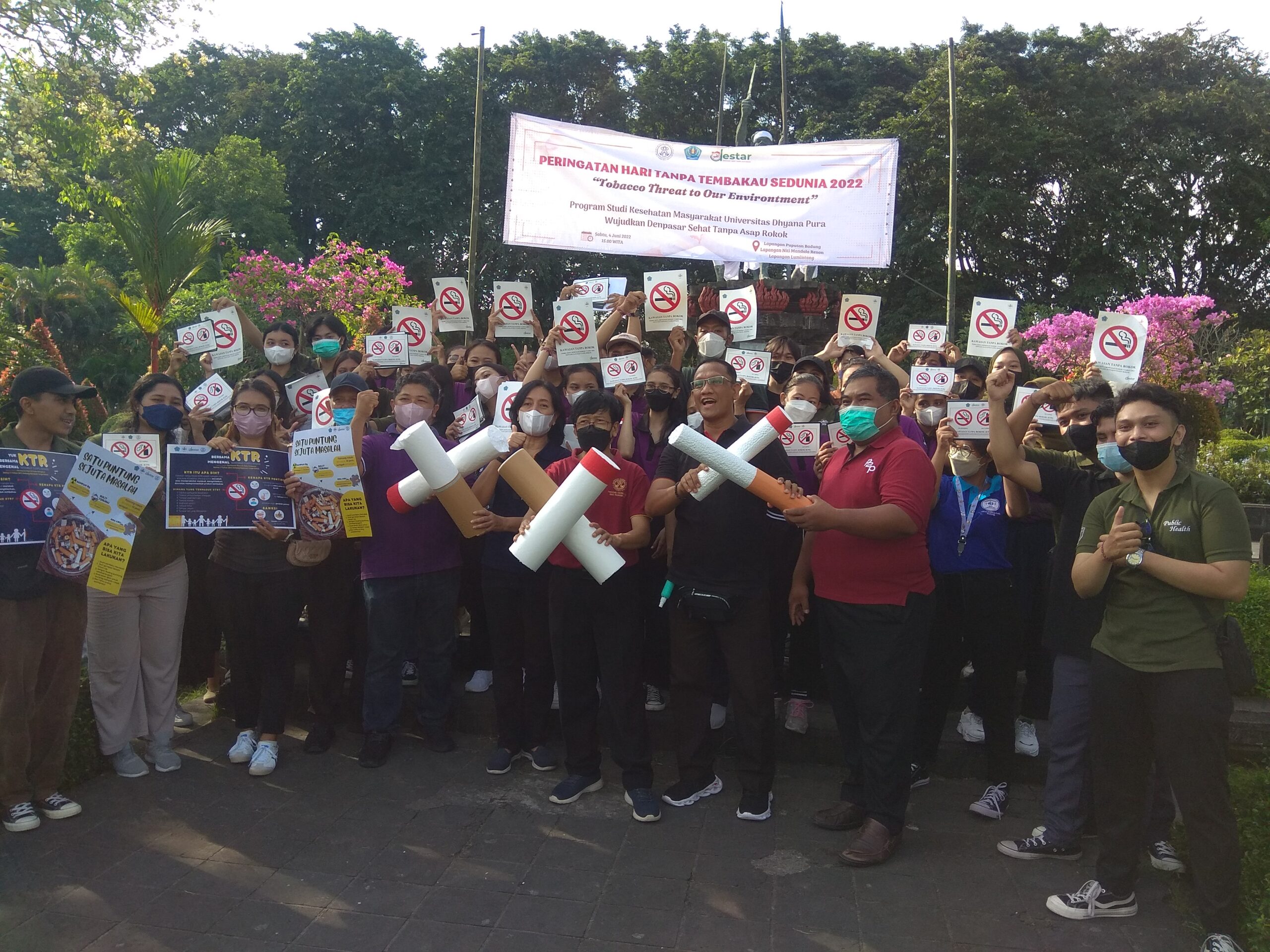 HTTS di Bali, Mahasiswa Undhira Edukasi KTR dan Bahaya Asap Rokok