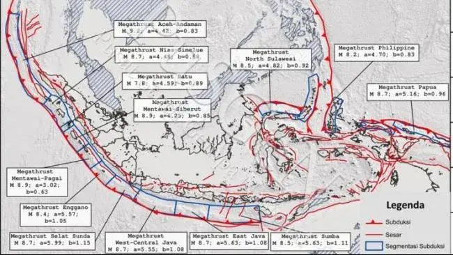 Potensi Ancaman Gempa Megathrust di Empat Wilayah Jawa Tengah, Mana Sajakah?