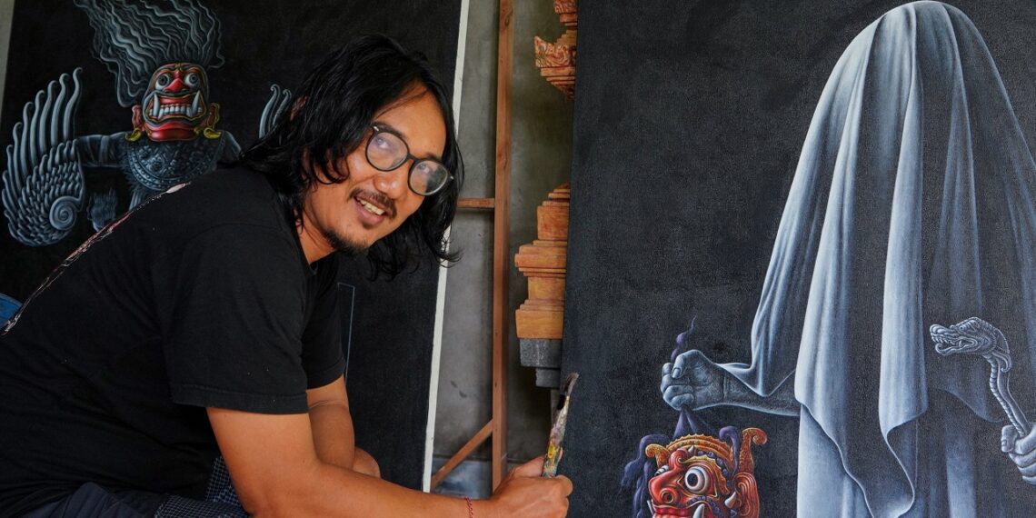 ‘Alchemy of Shadows’ di KOMANEKA Fine Art Gallery, Wujud Kreativitas Artistik Baru Seni Lukis Ketut Suwidiarta