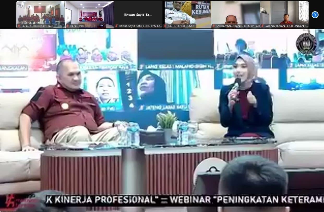 Tingkatkan Keterampilan Berkomunikasi, Lapas Kerobokan Ikuti Webinar Corpu Series 2024