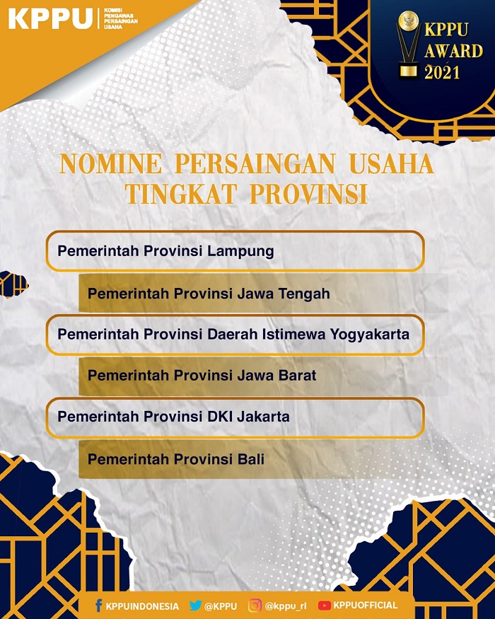 KPPU Award 2021, Bali Raih Anugerah atas Positifnya Kinerja Persaingan Usaha