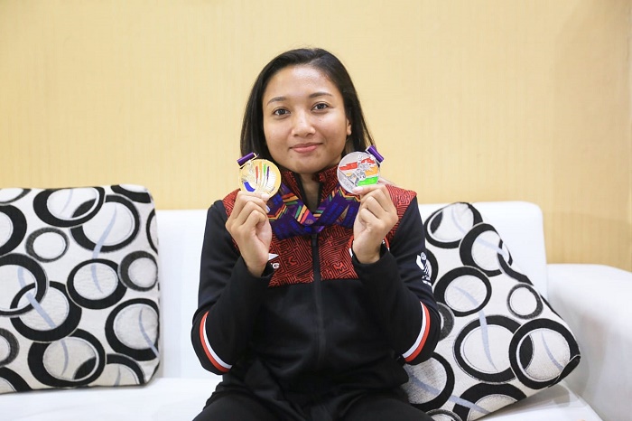 Karateka Cokorda Istri Agung Sanistrayani Raih Emas di SEA Games 2021