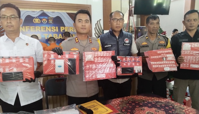 Polres Tabanan Ungkap 7 Kasus Narkoba dan 3 Pencurian Motor