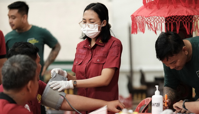 Warga Binaan Lapas Tabanan Laksanakan Pemeriksaan Kesehatan Massal