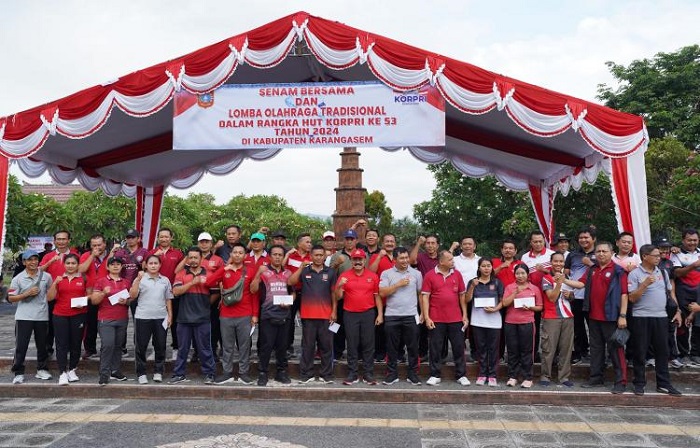 Lomba Tradisional dan Kegiatan Sosial Ramaikan Peringatan HUT Korpri Ke-53 di Karangasem