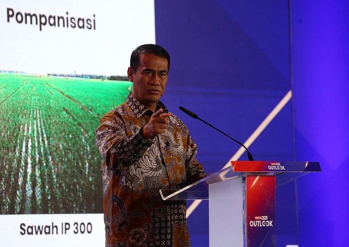 Menteri Pertanian Mentan Andi Amran Sulaiman memberikan keynote speech