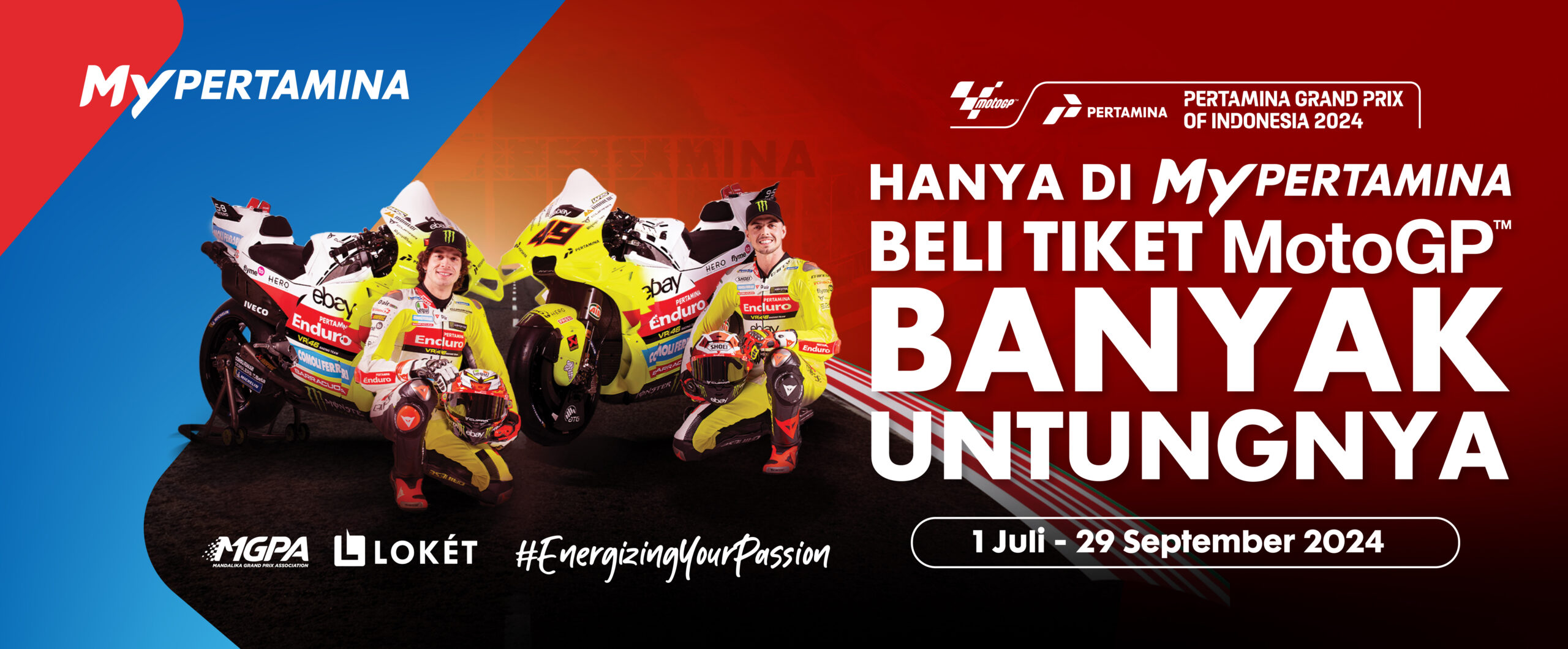 Pembelian Tiket MotoGP di MyPertamina, Hadirkan Banyak Poin dan Bonus Menarik