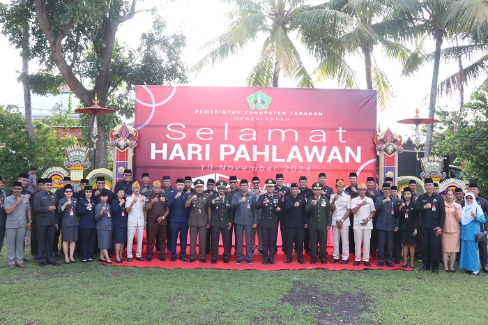 Pemerintah Kabupaten Tabanan Laksanakan Upacara Peringatan Hari Pahlawan 2024