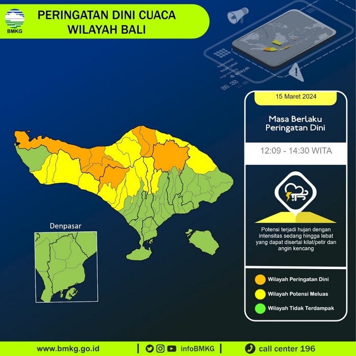 Pemprov Bali Minta Masyarakat Waspadai Dampak Cuaca Ekstrem, Potensi Gelombang Laut Capai 2 Meter