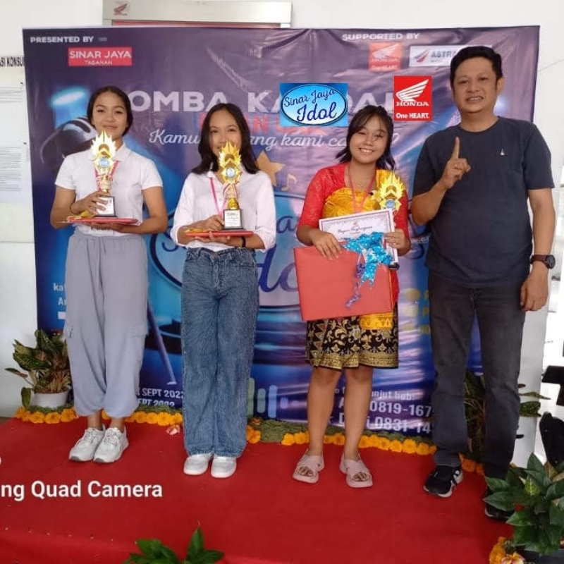 Lomba Karaoke, Dealer Sinar Jaya Tabanan Optimalkan Bakat Seni Anak