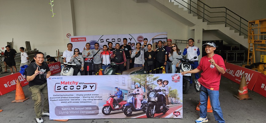 Matchy with Scoopy di Bali: Komunitas Honda Tunjukkan Soliditas