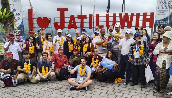 Peserta WWF Dari Berbagai Negara Kunjungi DTW Jatiluwih