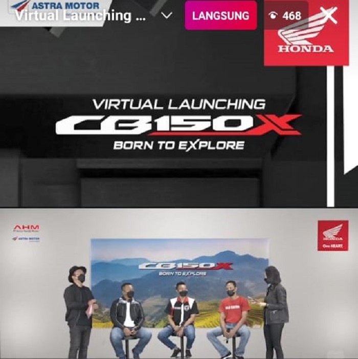 Astra Motor Bali Gelar Virtual Launching New CB150X Disaksikan 6.941 Viewers