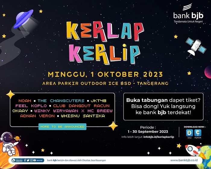 Dukung Industri Kreatif, bank bjb Berikan Tiket VIP Kerlap Kerlip Festival 2023