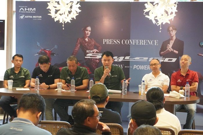 konferensi pers New Honda Stylo 160 besutan PT Astra Honda Motor AHM