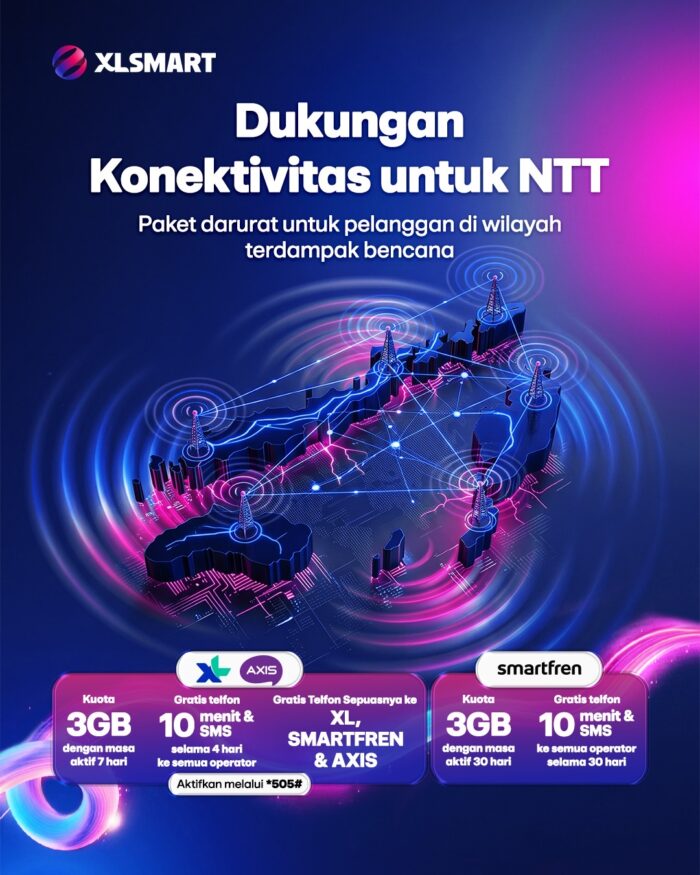 XLSMART Percepat Pemulihan Jaringan Telekomunikasi Pasca Gempa di NTT