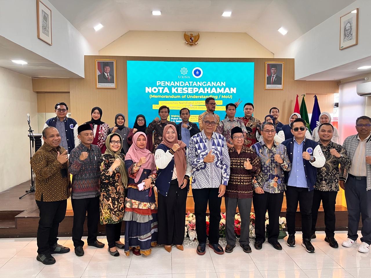 Kolaborasi DePA-RI dan UNUSIA Siap Lahirkan Advokat Tangguh dan Berintegritas