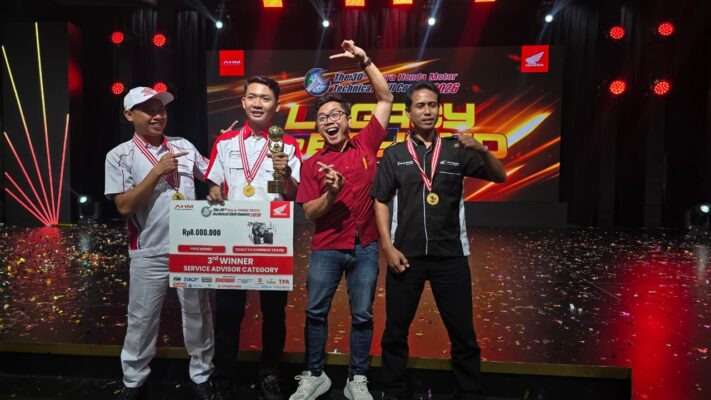 Mantap! Wakil Bali Sabet Juara 3 Nasional di Ajang Astra Honda Technical Skill Contest 2026