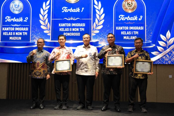 Kantor Imigrasi Ponorogo Borong Enam Penghargaan Kanwil Ditjenim Jatim