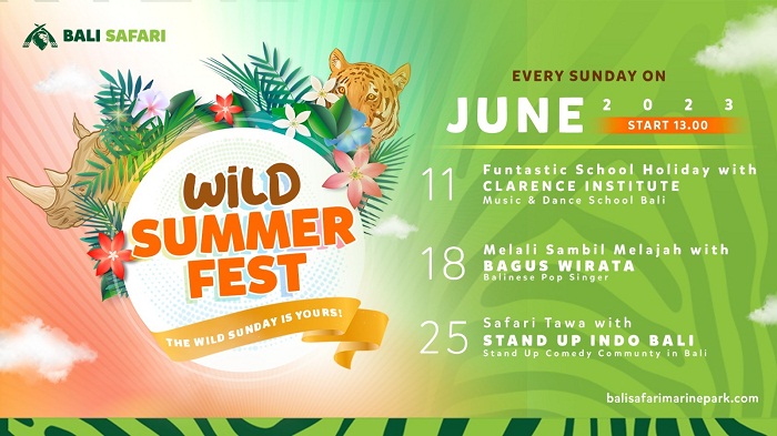 Sambut Liburan Sekolah Bali Safari Hadirkan “WildSummer Festival” 2023