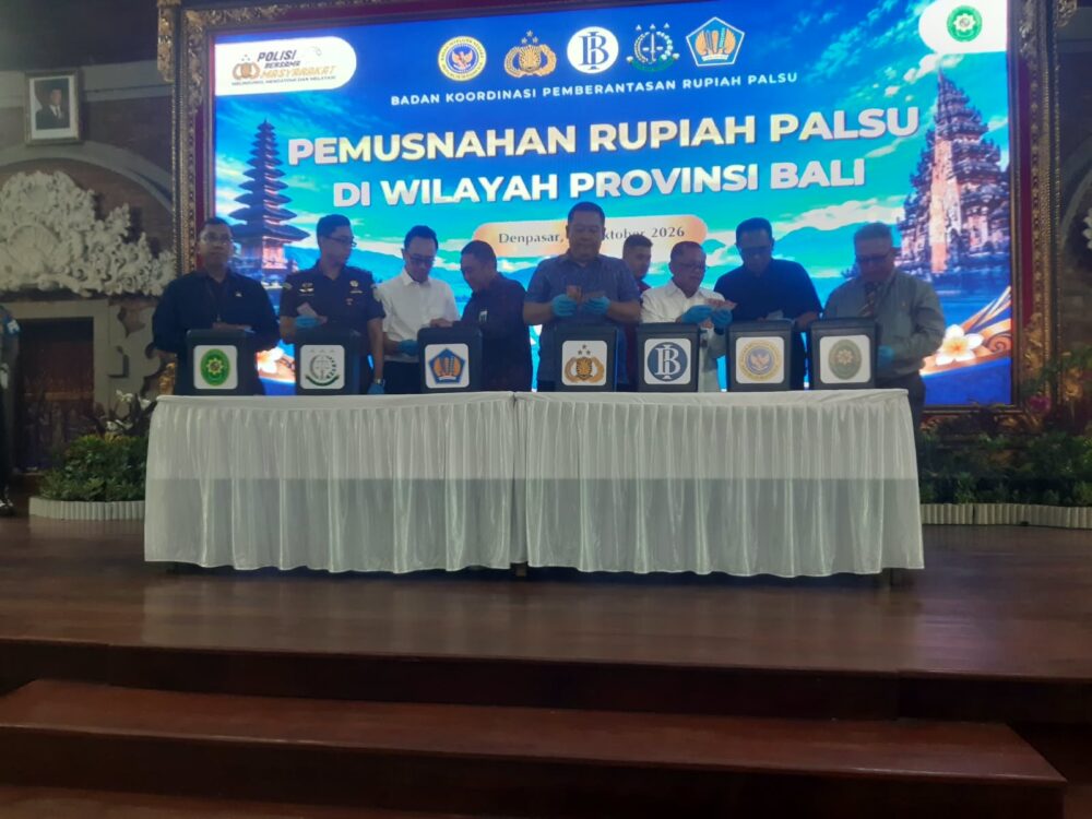 Lindungi Sektor Pariwisata dari Risiko Kejahatan Digital, BI Bali dan Polda Bali Musnahkan Barang Bukti Uang Palsu