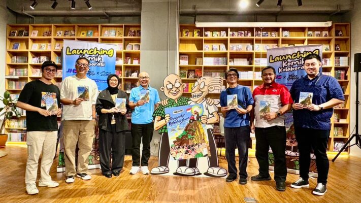 JNE dan Grasindo Luncurkan Komik‘ Pengantar Kebahagiaan’ Angkat Kisah Inspiratif Kurir di Garis Depan