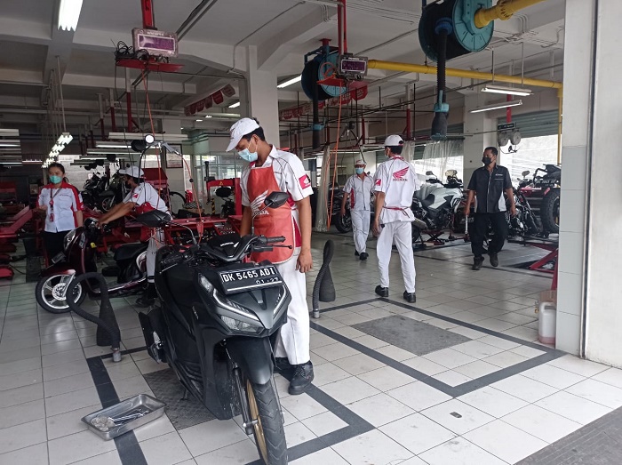 Promo Imlek di Bali, Servis Sepeda Motor Honda Hanya Rp76 Ribu