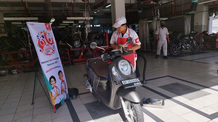 Harplenas di Bali, Pelanggan Motor Honda Nikmati Paket Spesial Servis Selama 10 Hari