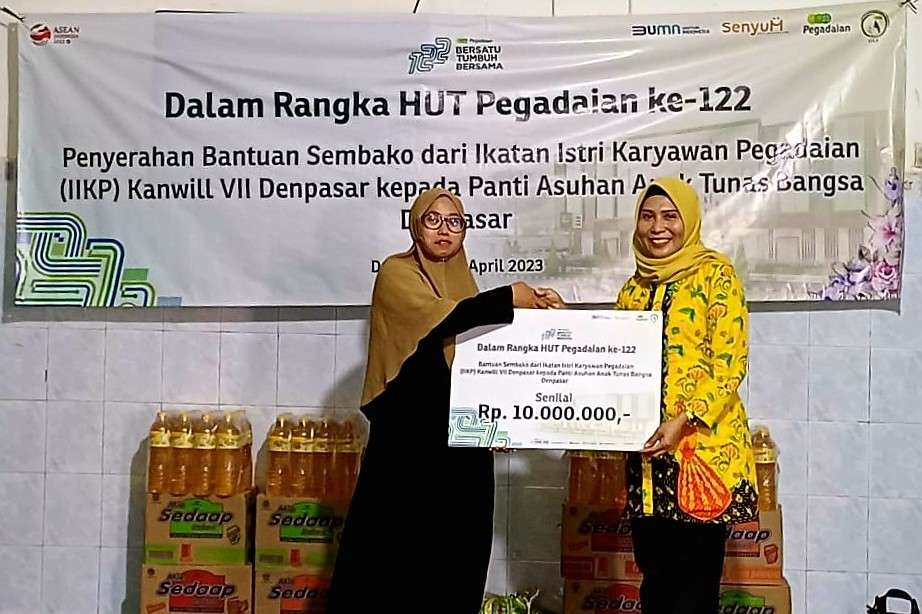 Pegadaian Kanwil VII Denpasar Salurkan Bantuan Peduli Anak Yatim Semarakkan HUT Ke-122 Tahun