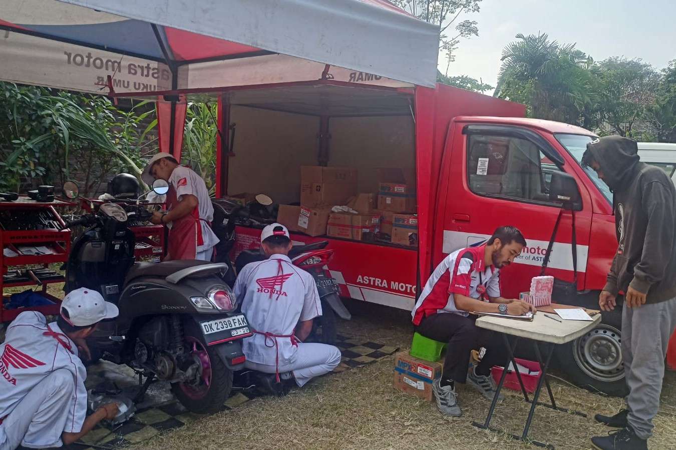 Kenalkan Layanan Servis Motor Honda bagi Instansi Pemerintah hinga Group Perusahaan, Astra Motor Bali Gelar Roadshow