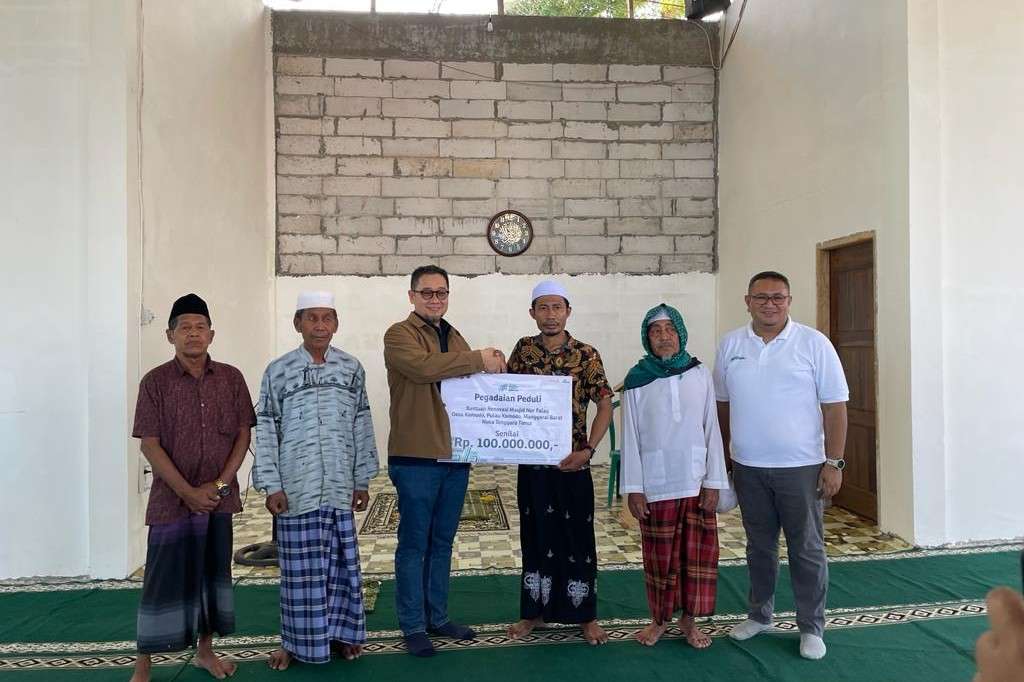 Pegadaian Bantu Pembangunan Masjid Desa Komodo, Dorong Pengembangan Derah Wisata Labuan Bajo