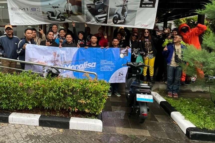 Astra Motor Bali Ajak Honda Community ‘Monalisa’ Jajal Performa Motor Listrik EMI e