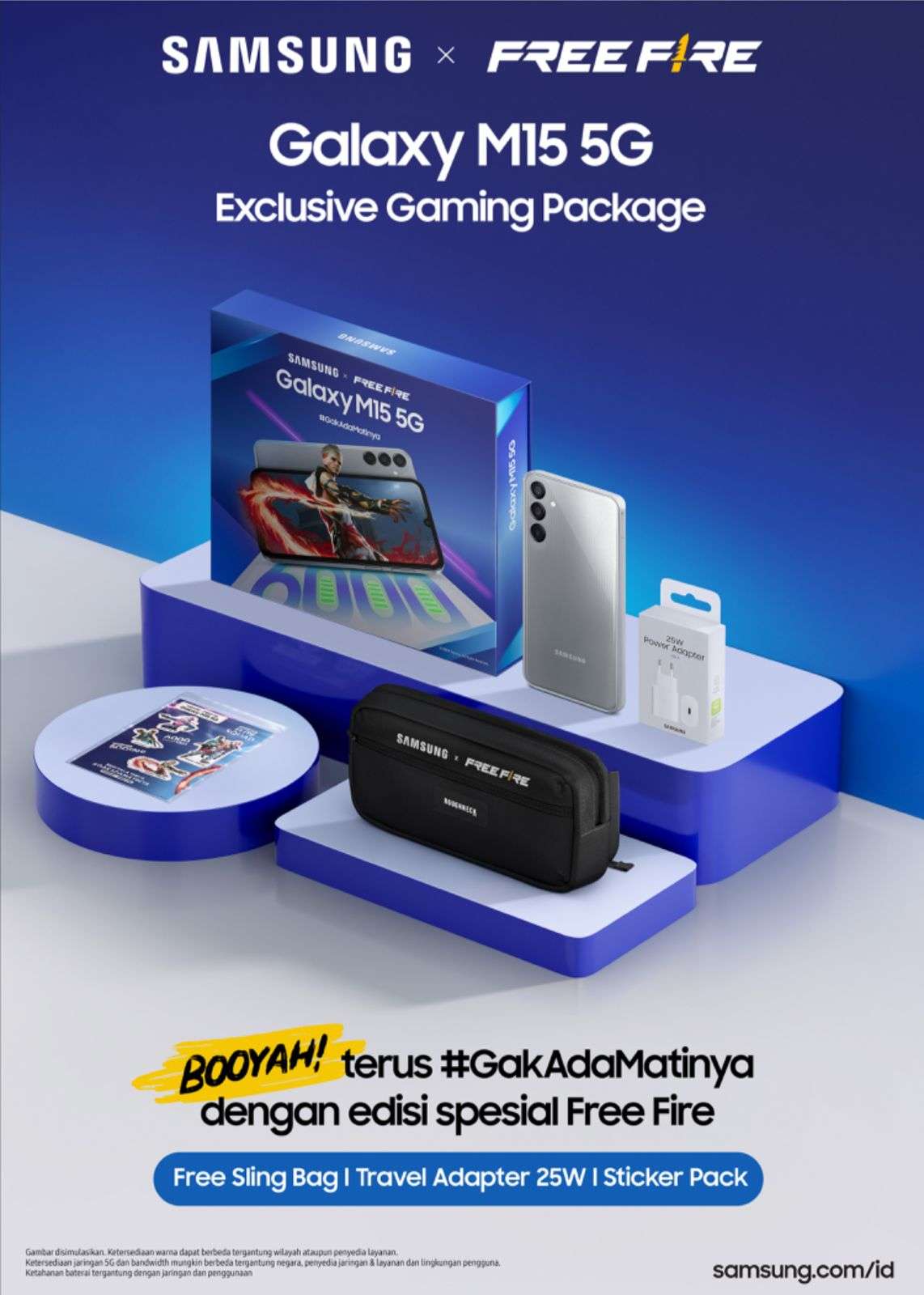 Buat Gaming Menyala Terus!Gandeng Garena Indonesia Samsung Galaxy M15 5G Hadirkan Paket Spesial