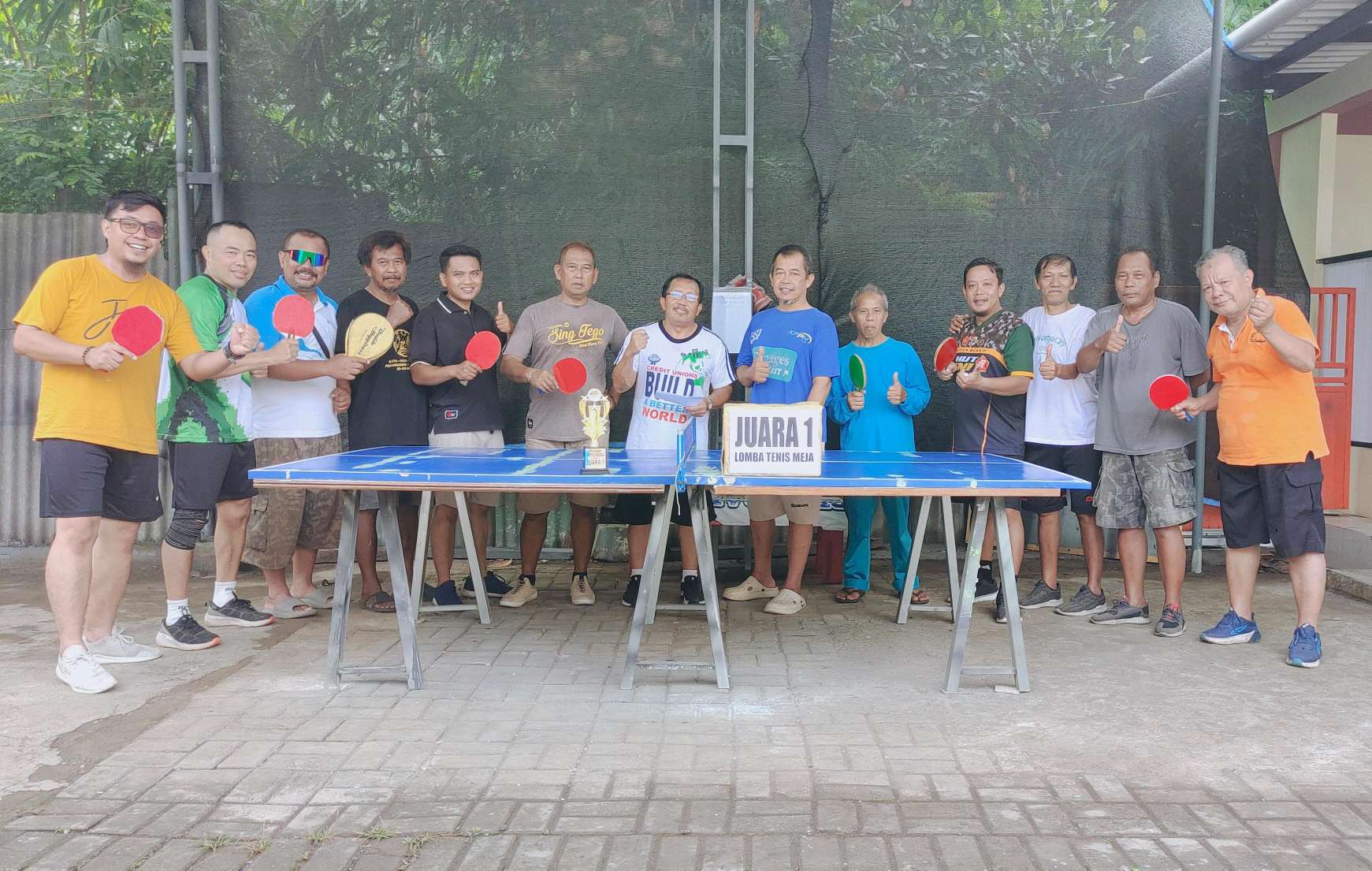 Turnamen Tenis Meja Wong Erte Telu Meriahkan Kebersamaan Warga Pondok Bedadung Indah